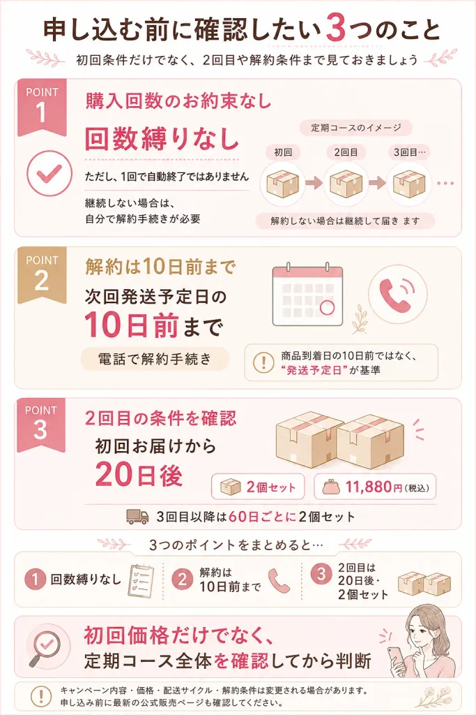 セルノートクリームを申し込む前に確認したい3つのこと